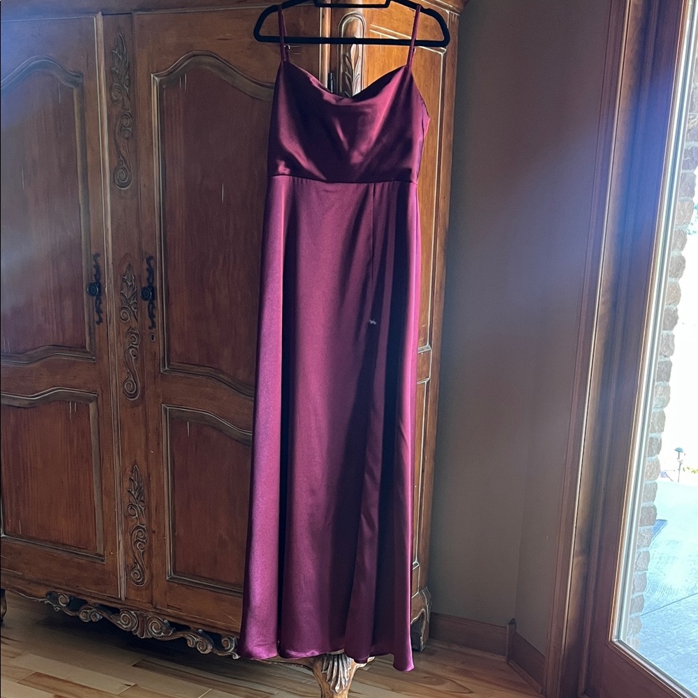 Azazie Erma Cabernet Maxi Dress